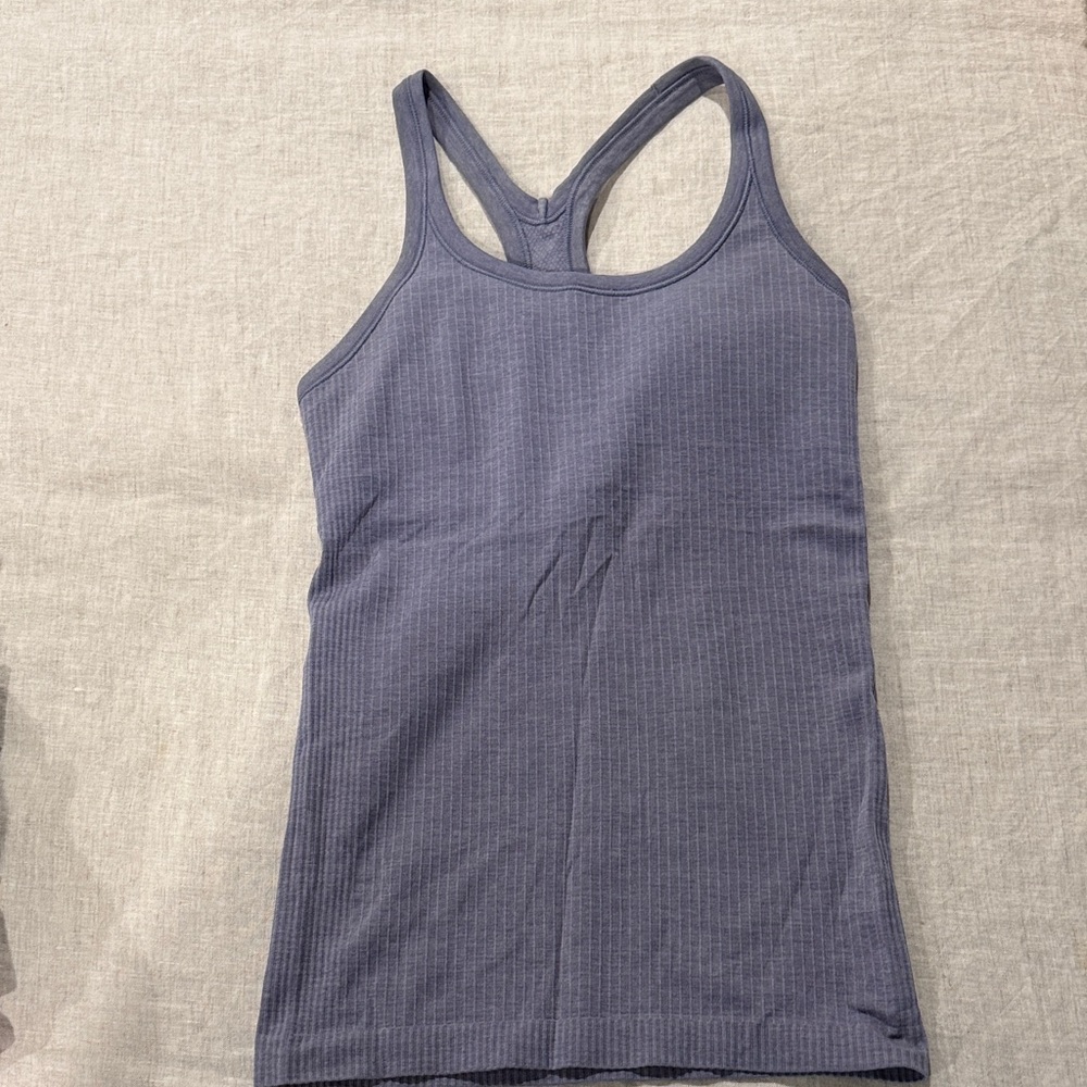 Ebb to Street Ribbed Racerback Tank Top in purple
